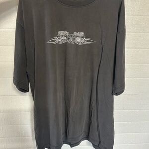 West Coast Choppers Style Vintage Chopper Culture Faded Black Shirt